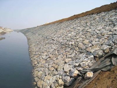 郧西县石笼网护岸应用于南沙区水运工程施工