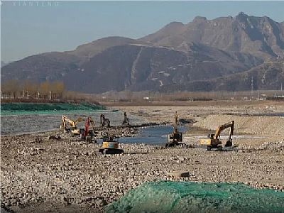 潮阳区北京房山加快恢复河道水毁工程修复